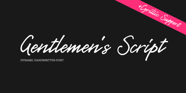 Gentlemens Script