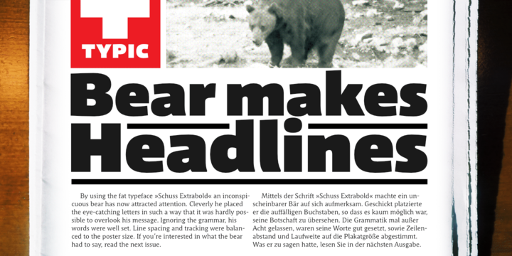 Schuss Sans CG Poster Extrabold