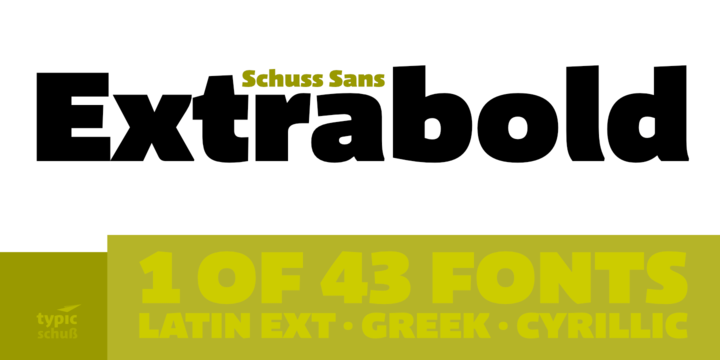 Schuss Sans CG Poster Extrabold