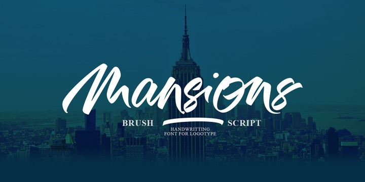 Mansions Brush Script