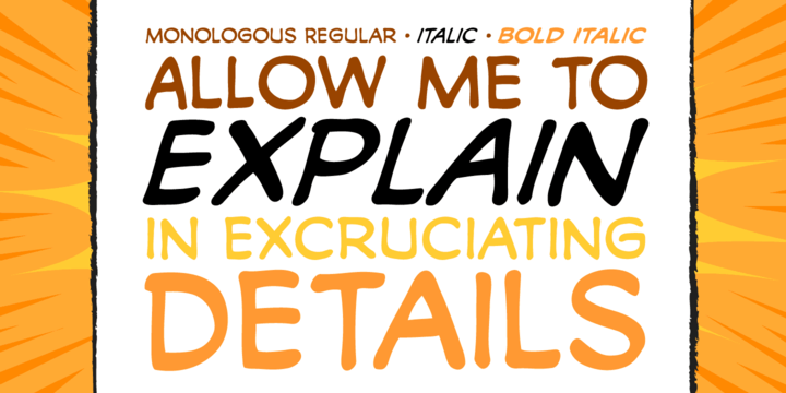 monologous font monologous font