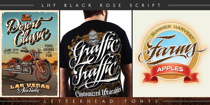 LHF Black Rose Script™