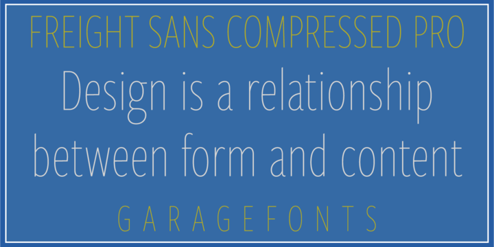 Freight Sans HCmp Pro