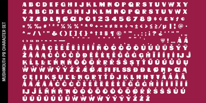 Mushmouth Pb Font Webfont Desktop Myfonts