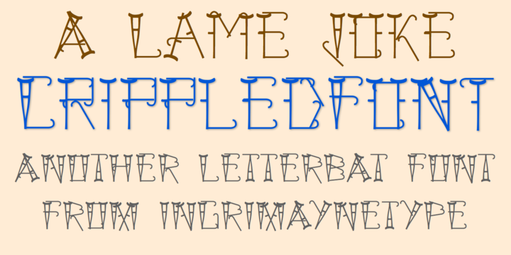 Crippled Font