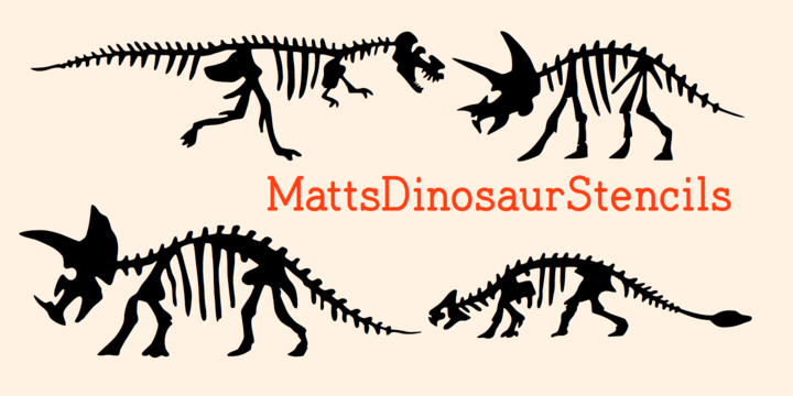 MattsDinosaurStencils™