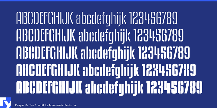 Kenyan Coffee Stencil