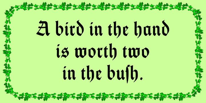 Thannhaeuser Fraktur™