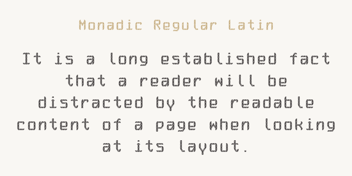 Monadic