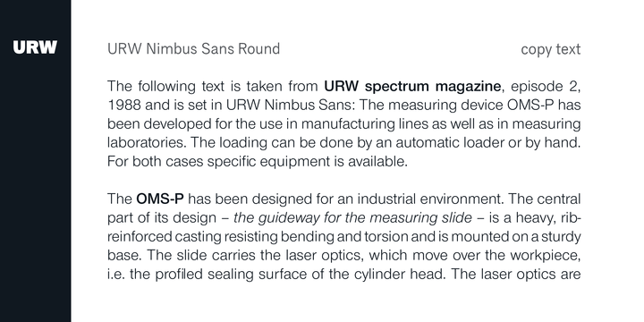 Nimbus Sans Round™