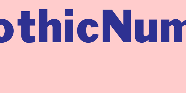 Gothic Number Sixteen