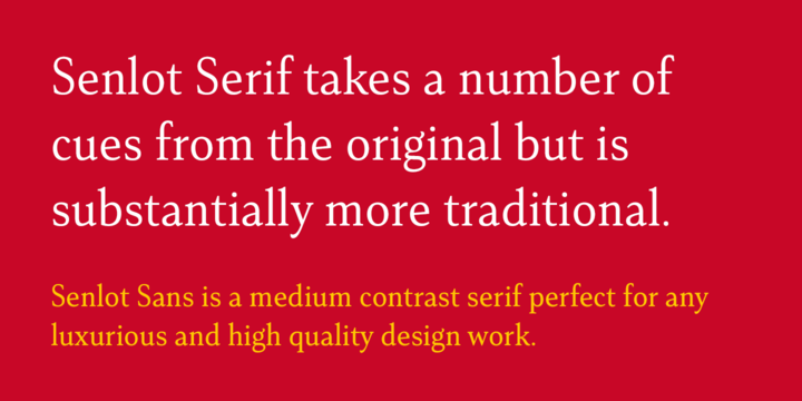 Senlot Serif