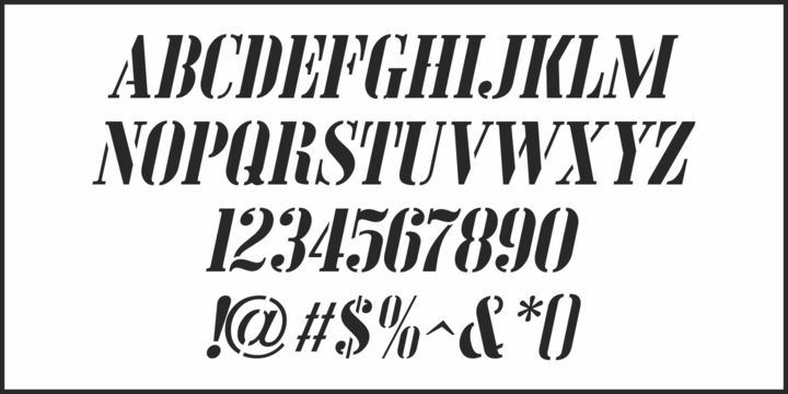 French Shipping Stencil JNL