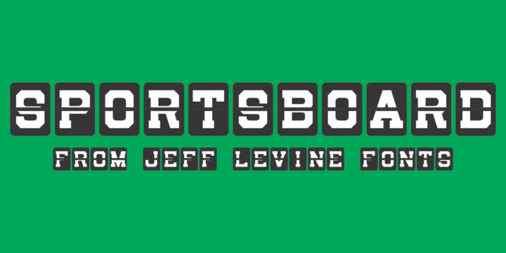 Download Sportsboard JNL Fonts Family From Jeff Levine