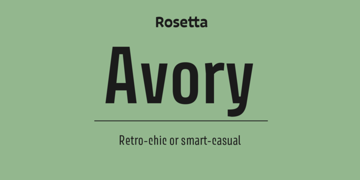 Download Avory Latin Fonts Family From Rosetta