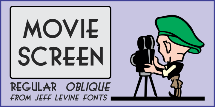 Download Movie Screen JNL Fonts Family From Jeff Levine