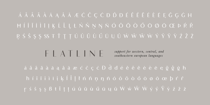 Flatline Font Webfont Desktop Myfonts