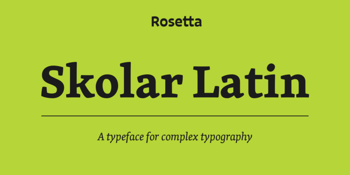 Rosetta - Skolar Sans PE