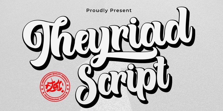 Download Theyriad Script Fonts Family From FallenGraphic