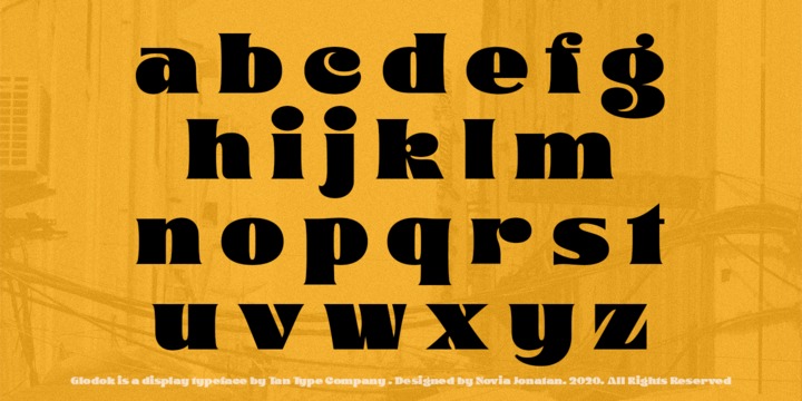 Download Glodok Font Family From Tan Type Co