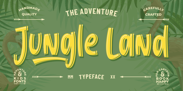 Download Jungle Land Fonts Family From Garisman Studio