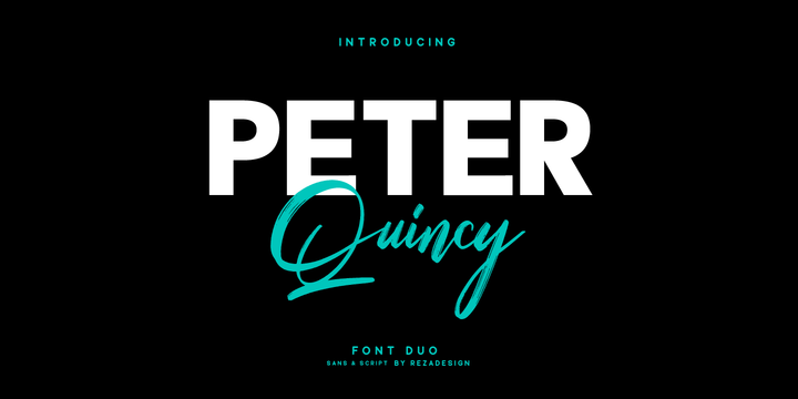 Download Peter Quincy Fonts Family From RezaDesign