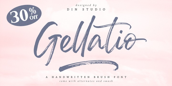 Download Gellatio Fonts Family From Din Studio