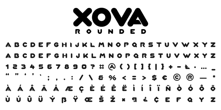 Download Xova Rounded Fonts Family From Cerri Antonio