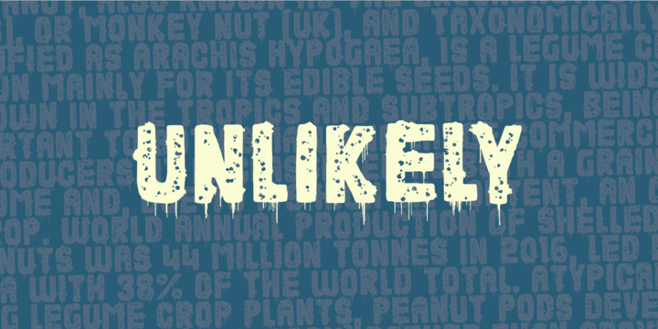 Download Unlikely Fonts Family From PizzaDude.dk