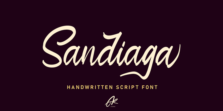 Download Sandiaga Fonts Family From Arendxstudio