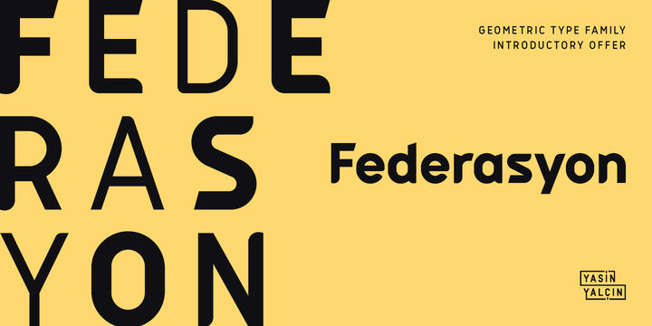 Download Federasyon Fonts Family From Yasin Yalcin