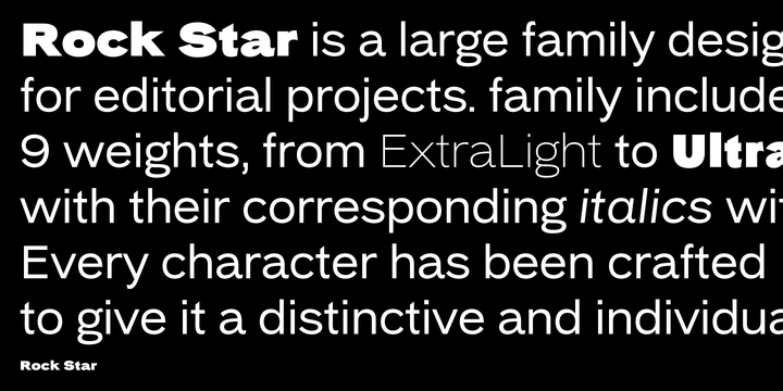 Download Rock Star Fonts Family From AlfaBravo