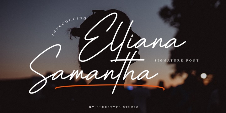 Download Elliana Samantha Fonts Family From Bluestype Studio