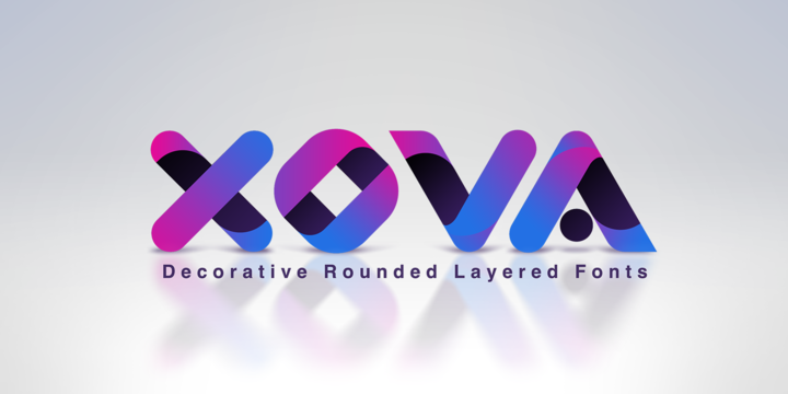 Download Xova Layered Fonts Family From Cerri Antonio