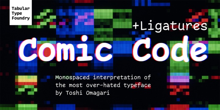 Comic Code Ligatures