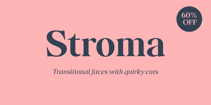 Download Stroma Fonts Family From Tokotype