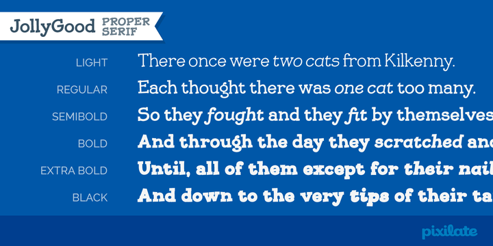 Jolly Good Proper Serif