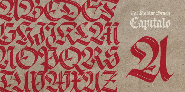 Cal Fraktur Brush