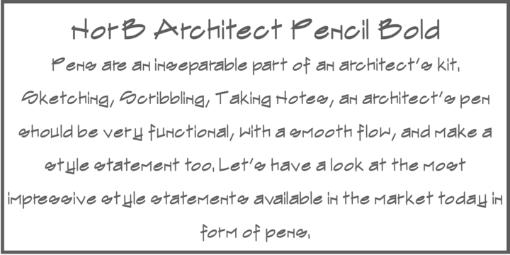 NorB ARCHITECT PENCIL