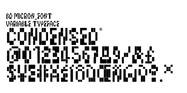 BD Micron Font