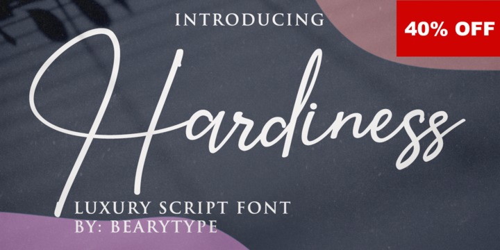 Download Hardiness Fonts Family From Beary