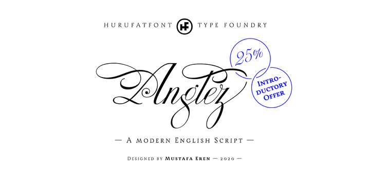 Download Anglez Fonts Family From Hurufatfont