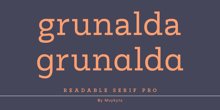 Readable Serif Pro