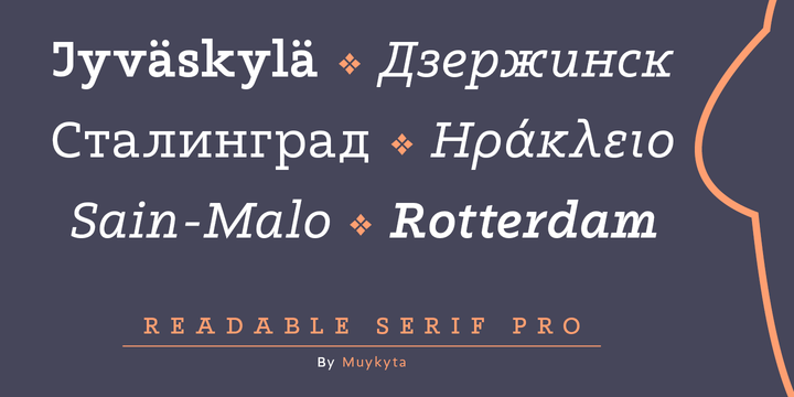Readable Serif Pro