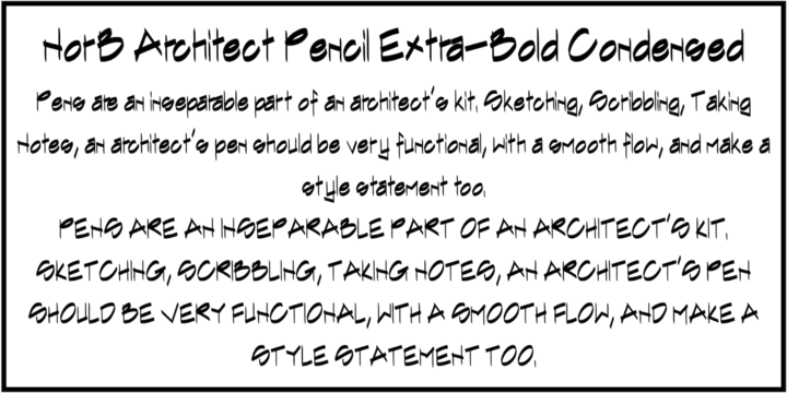 NorB Architect Pencil Condensed