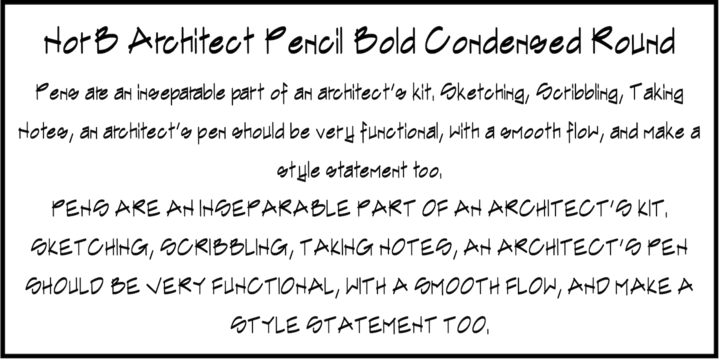 NorB Architect Pencil Condensed