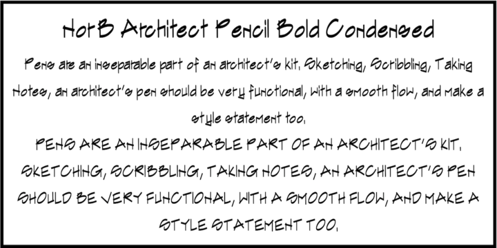 NorB Architect Pencil Condensed