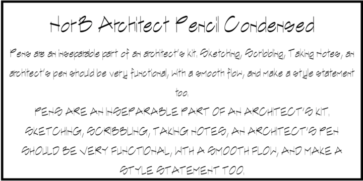 NorB Architect Pencil Condensed