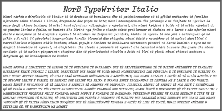 NorB TypeWriter