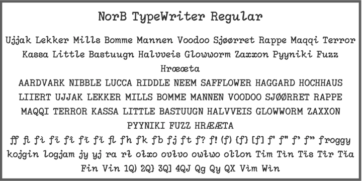 NorB TypeWriter